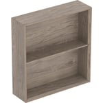 Estantería Geberit cuadrada: Nogal hickory, Melamina estructura madera